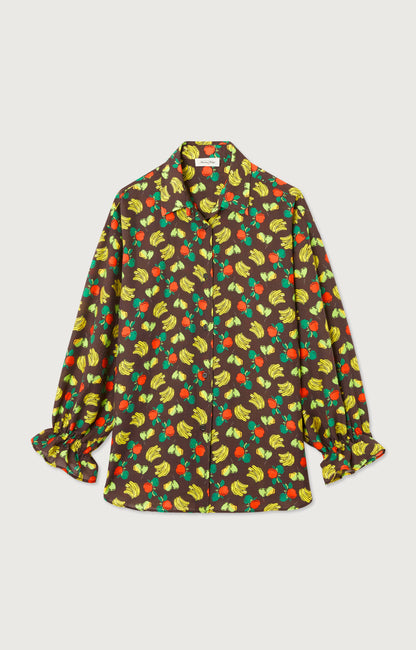 CHEMISE AMPLE ML COL BOUTONNE