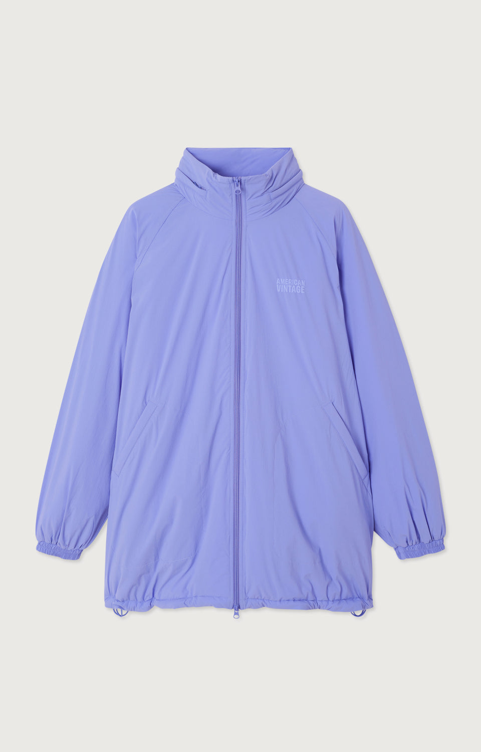 PARKA MI-LONG AMPLE ML COL MONTANT ZIPPEE