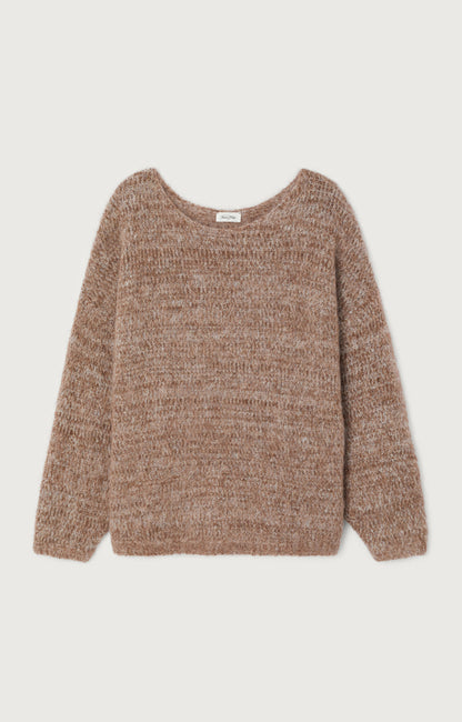 PULL MI-LONG AMPLE ML COL BATEAU