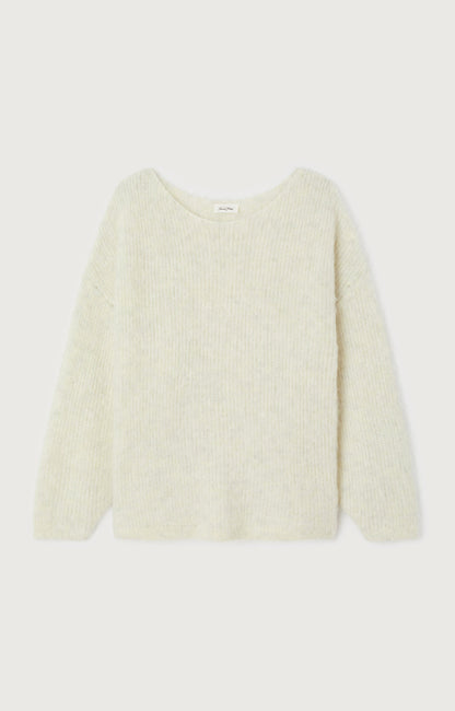 PULL MI-LONG AMPLE ML COL BATEAU