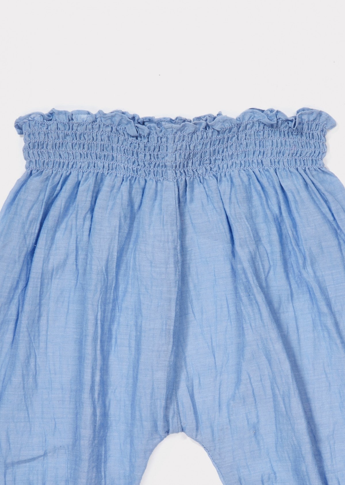 Baby Azure Blue Woven Trousers