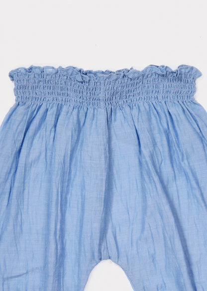 Baby Azure Blue Woven Trousers