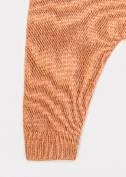 Baby Light Orange Knitted Romper