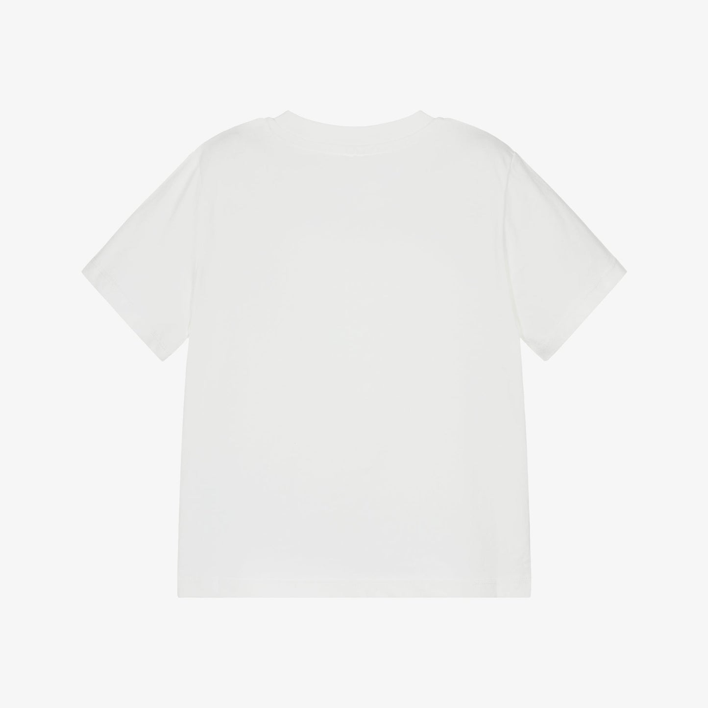 女童白色印花棉T恤