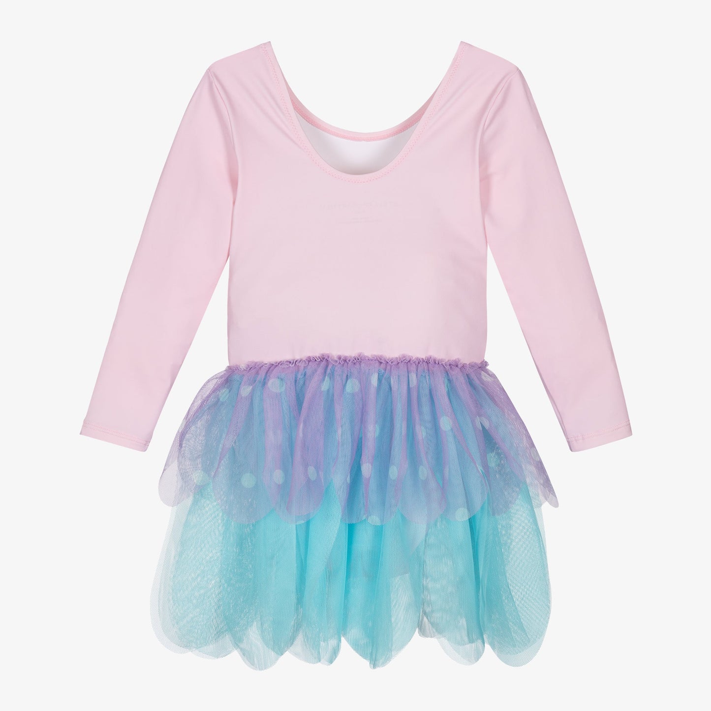 女童淡粉色蝴蝶印花连衣裙