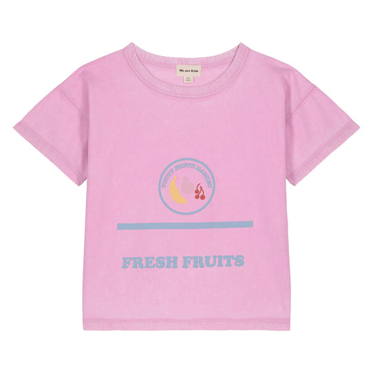 儿童粉色Logo棉T恤