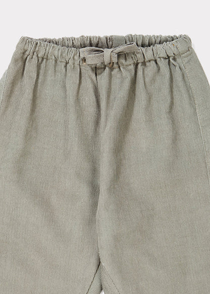 女婴浅蓝色棉长裤