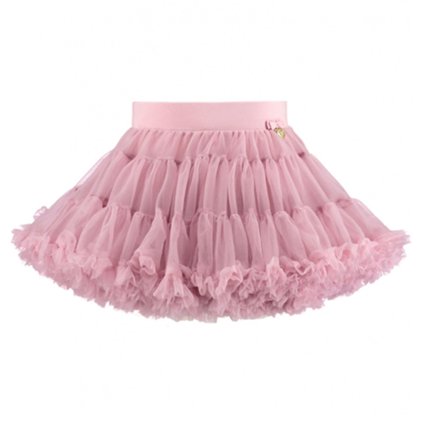 Girls Vintage Pink Nylon Knitted Skirt