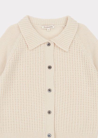Boys & Girls Cream Woodpecker Cardigan