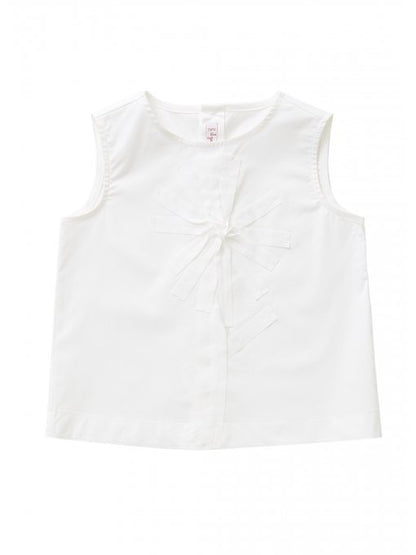 Girls White Cotton Top