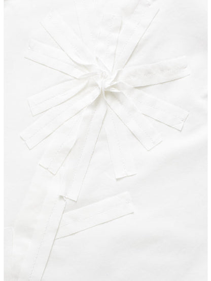 Girls White Cotton Top