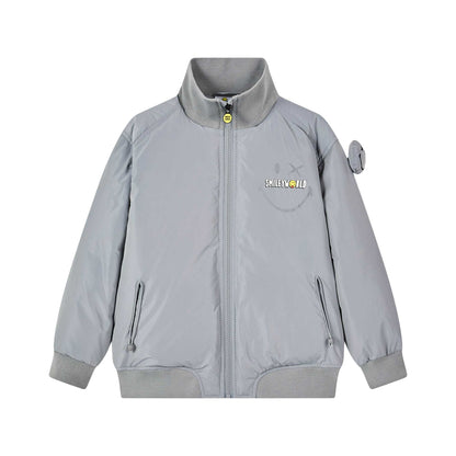 儿童灰色羽绒夹克