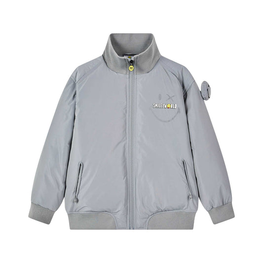 儿童灰色羽绒夹克