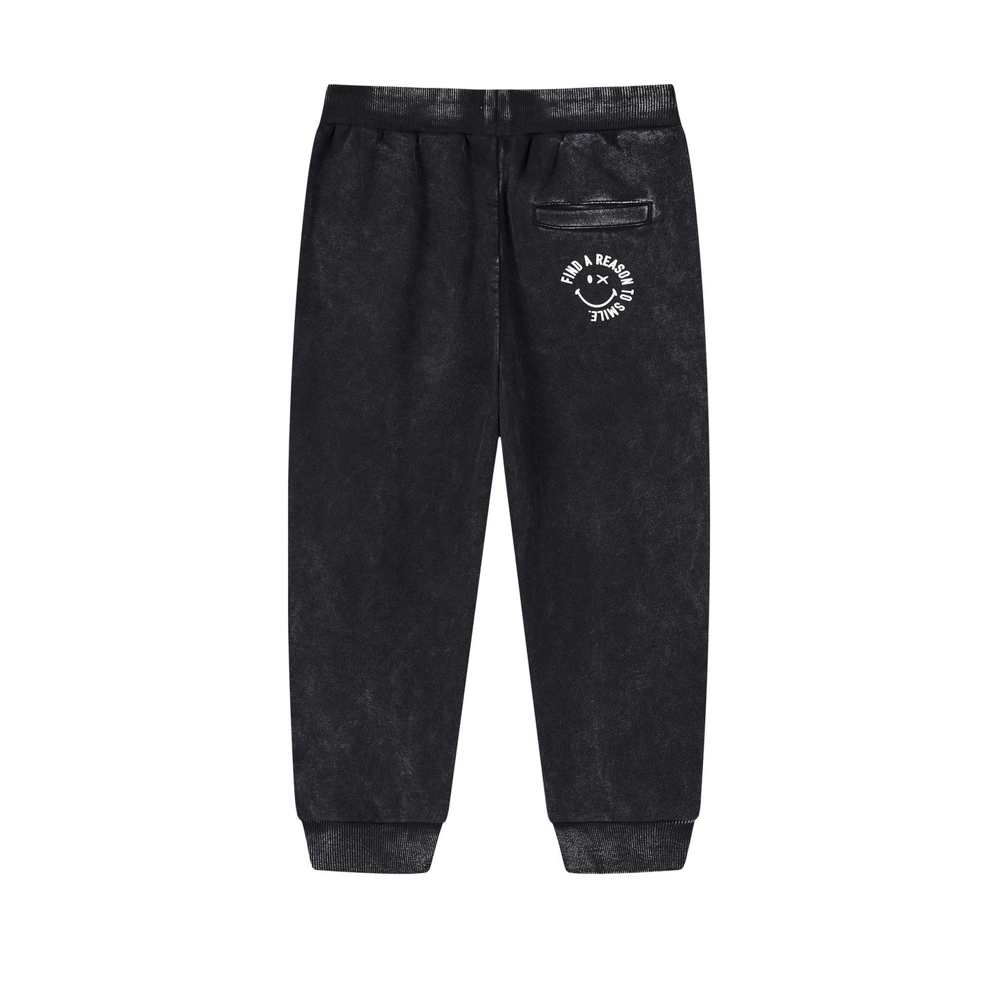 男童黑色Logo长裤