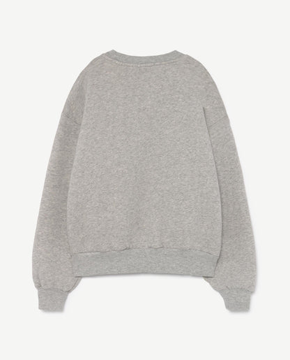 Boys & Girls Grey Dog Print Cotton Sweatshirt