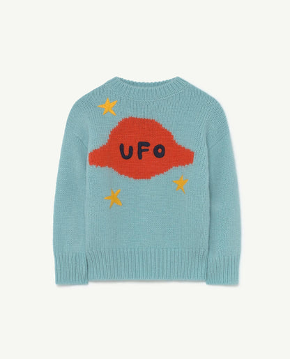 Boys & Girls Soft Blue Organic Wool Sweater