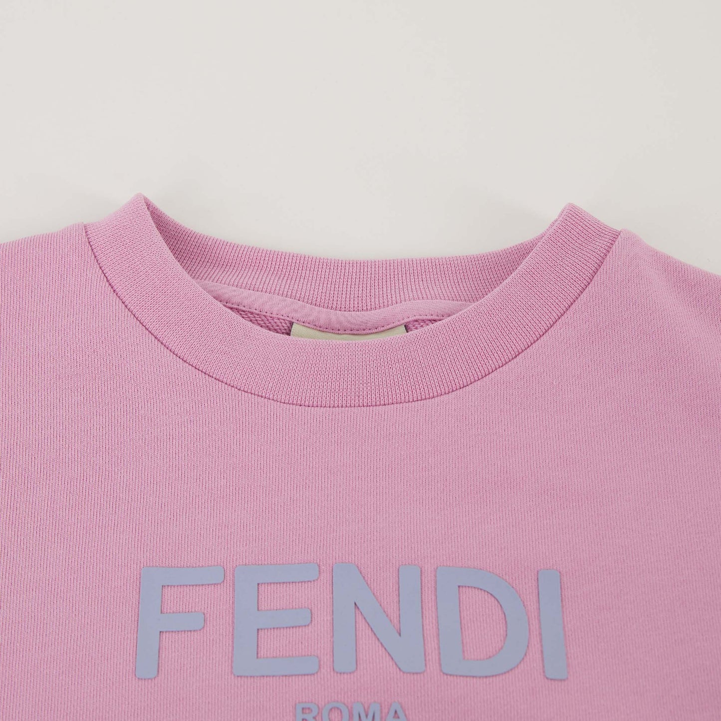 女童粉色Logo棉卫衣