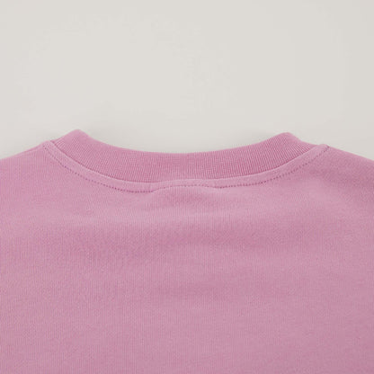 女童粉色Logo棉卫衣