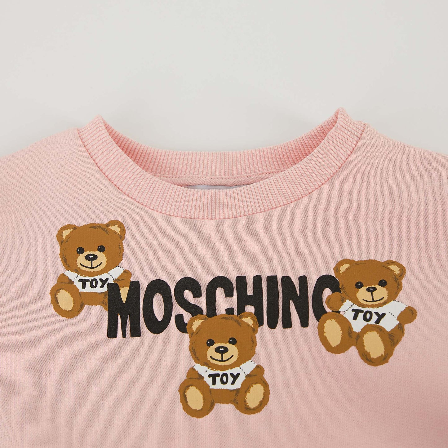 女童粉色Logo棉套装