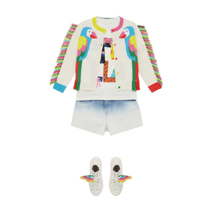 女童浅蓝色牛仔短裤