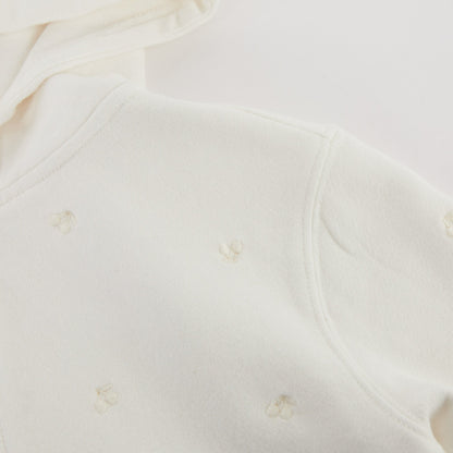 女士白色拉链上衣