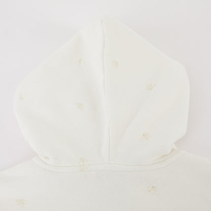 女士白色拉链上衣