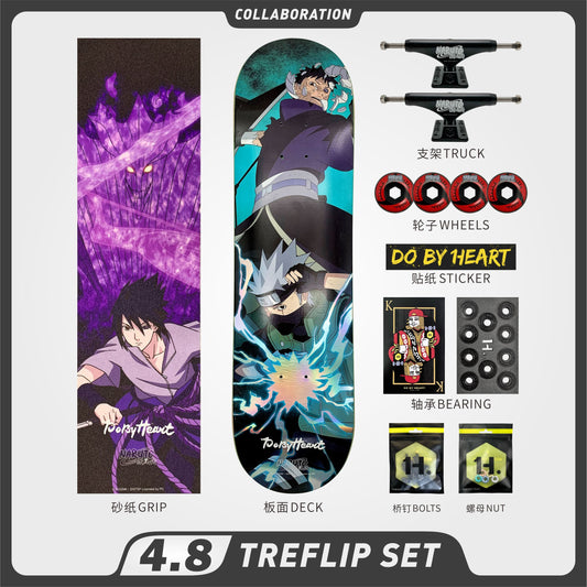 DBH 4.8 火影忍者联名款滑板带土与卡卡西