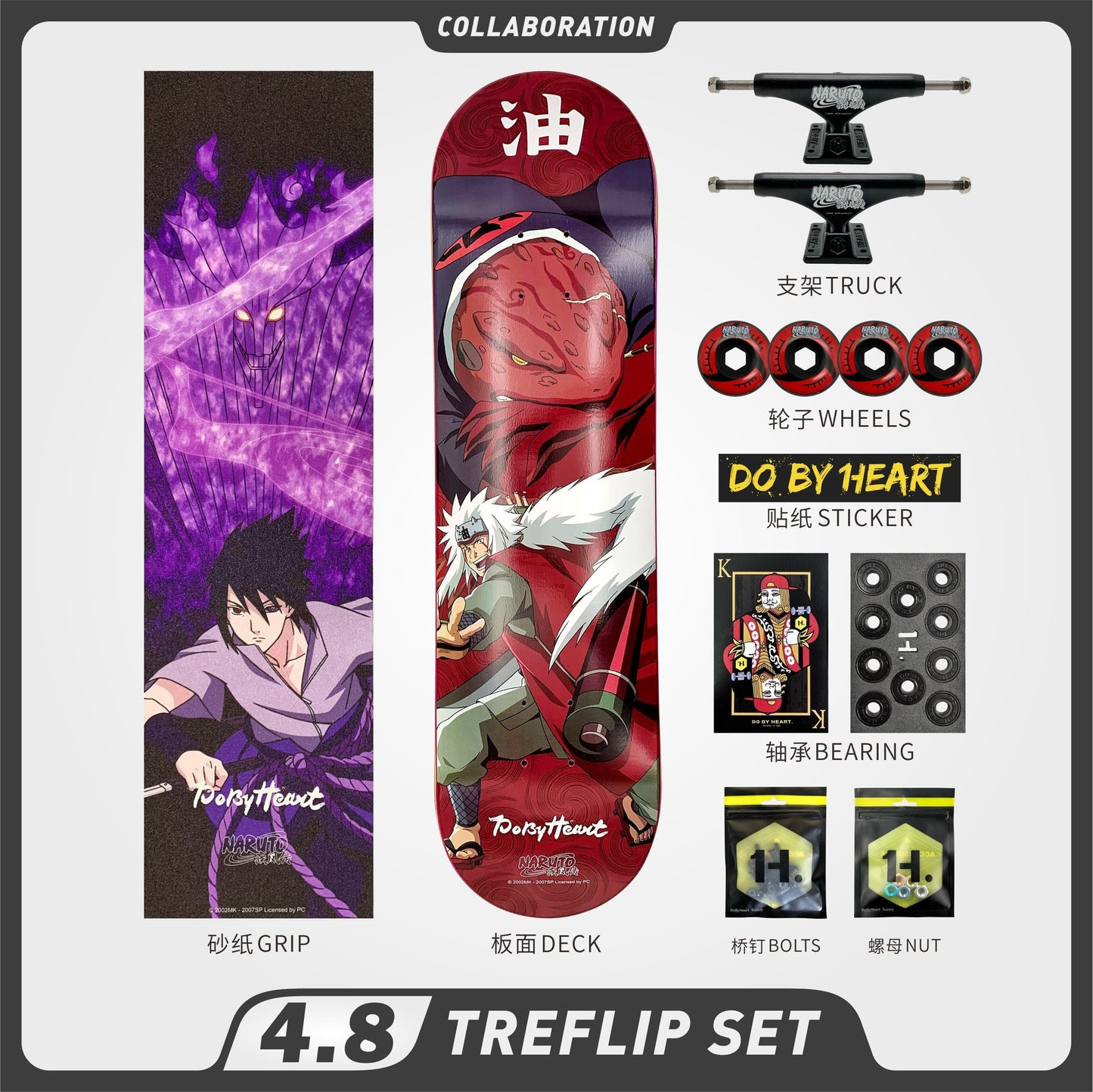 DBH 4.8 火影忍者联名款滑板自来也