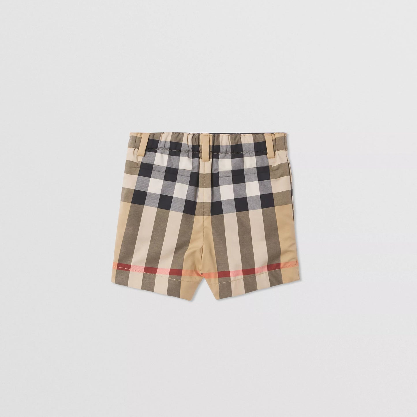 男婴米色格子短裤