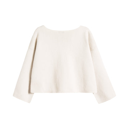 女童白色棉开衫