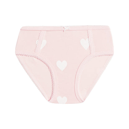 Girls Multicolor Hearts Underwear Set ( 3 Pieces )