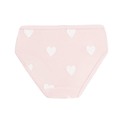 Girls Multicolor Hearts Underwear Set ( 3 Pieces )