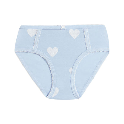 Girls Multicolor Hearts Underwear Set ( 3 Pieces )