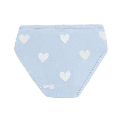 Girls Multicolor Hearts Underwear Set ( 3 Pieces )