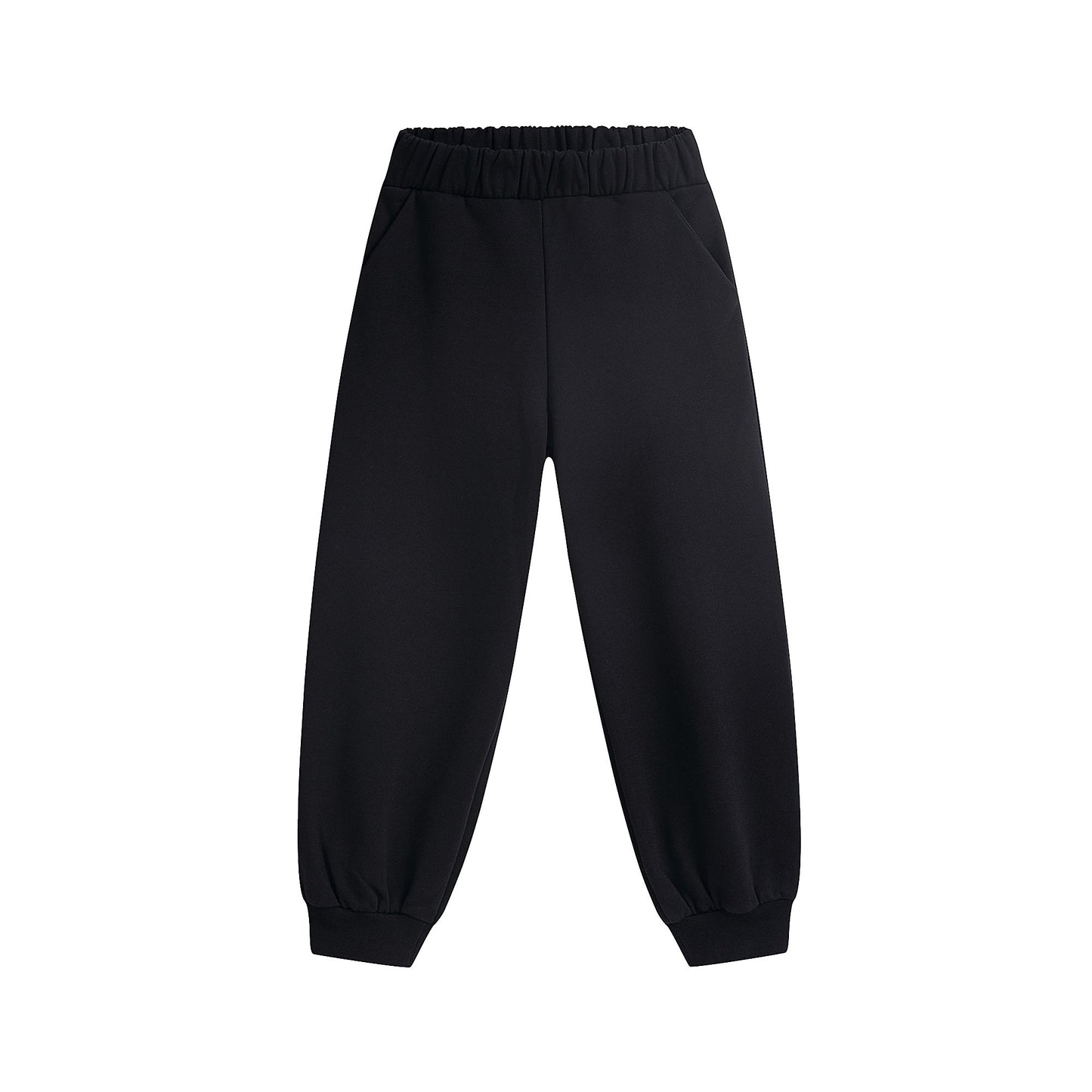 儿童黑色棉长裤