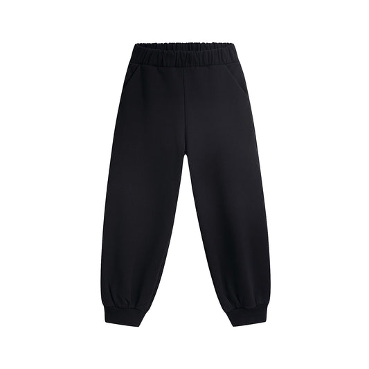 儿童黑色棉长裤