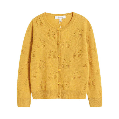 Girls Buttercup Cashmere Cardigan