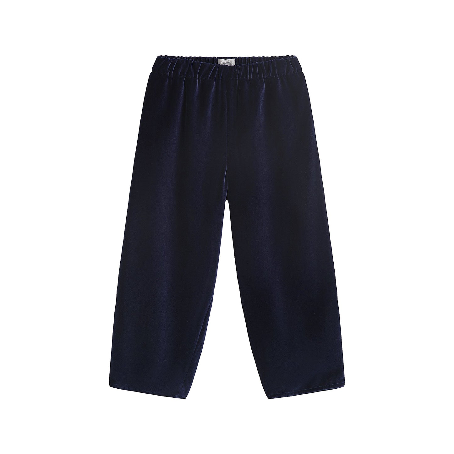 女童深蓝色丝绒长裤