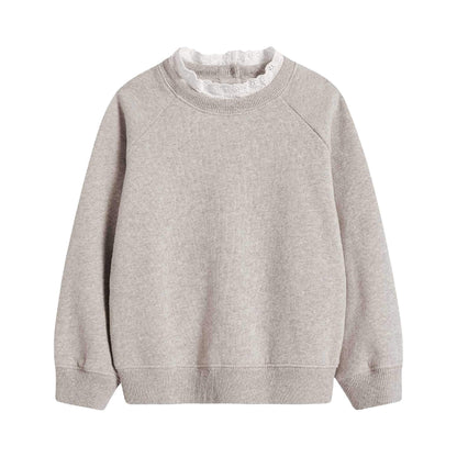 Girls Light Grey Sweatshirt