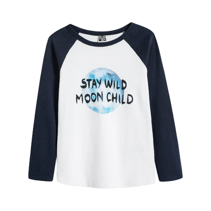 Boys & Girls White Moon T-Shirt