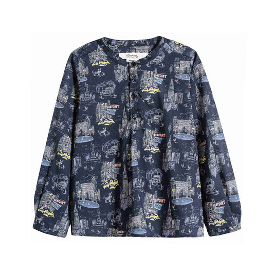 Baby Boys Marine Cotton Shirt