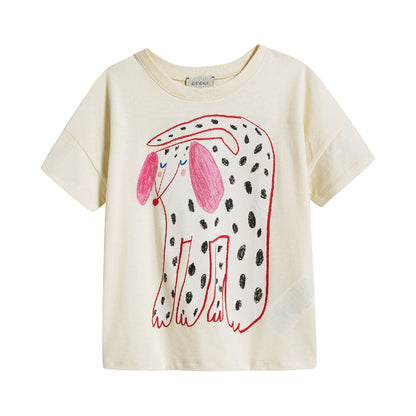 Girls Sunkissed Dog Cotton T-Shirt