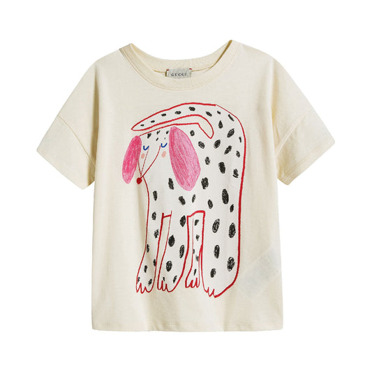Girls Sunkissed Dog Cotton T-Shirt