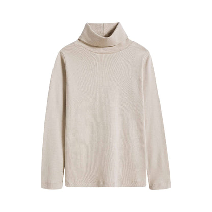 Girls Cement Cotton Turtleneck