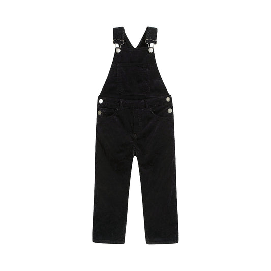 Boys Navy Suspender Trousers