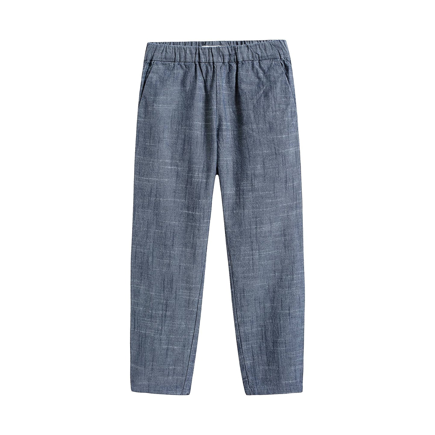Girls Blue Cotton Trousers