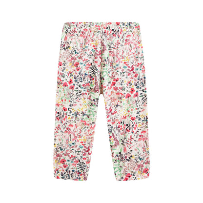 Baby Girls Multicolor Cotton Trousers