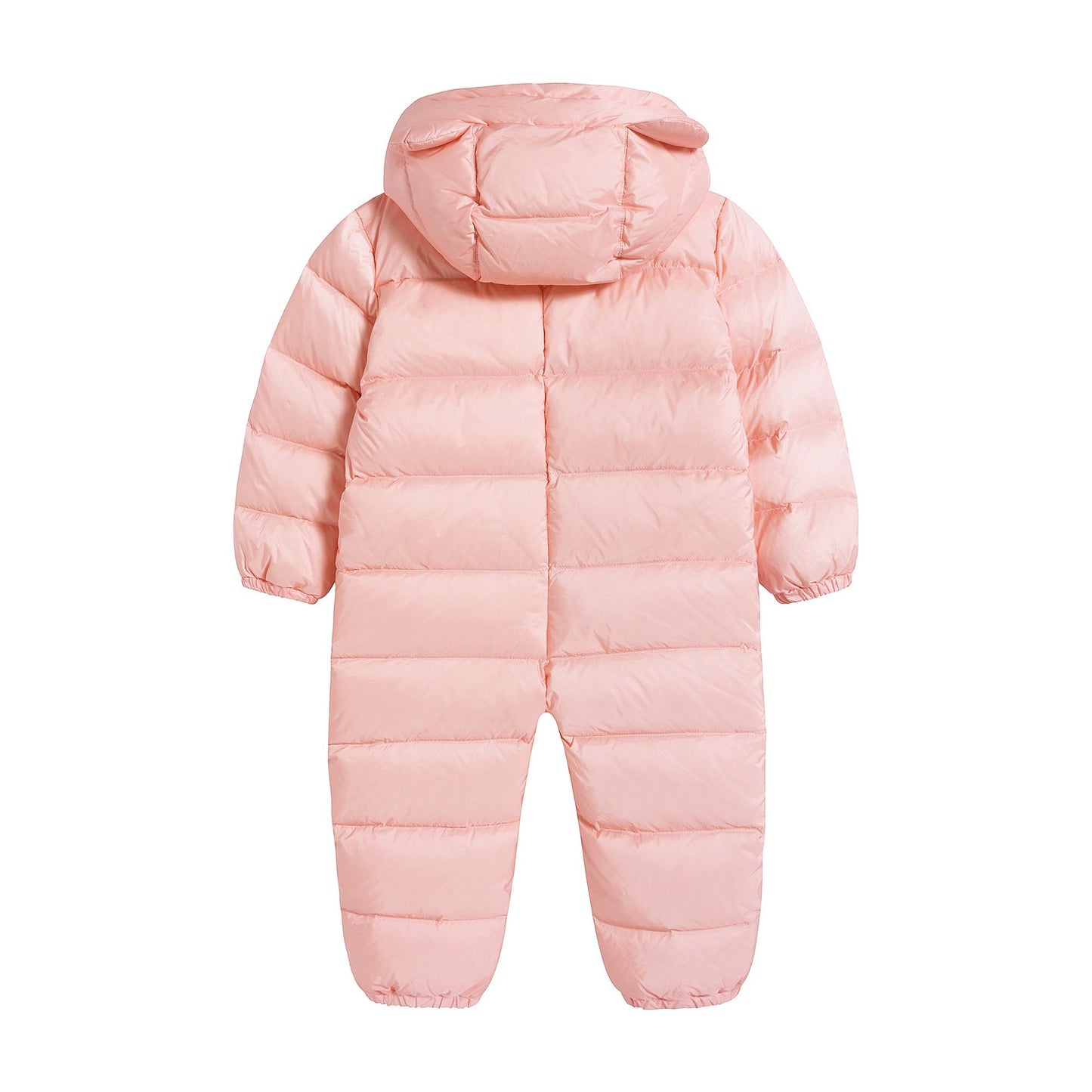 女婴粉色棉连体衣