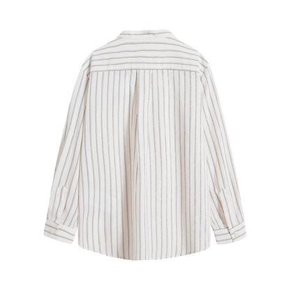 Boys & Girls Beige Stripe Shirt