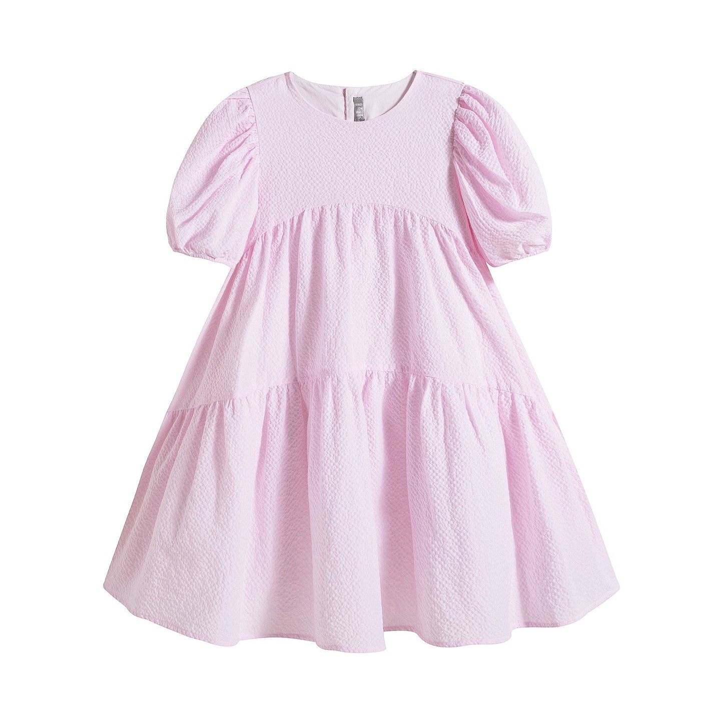 Girls Pink Cotton Dress